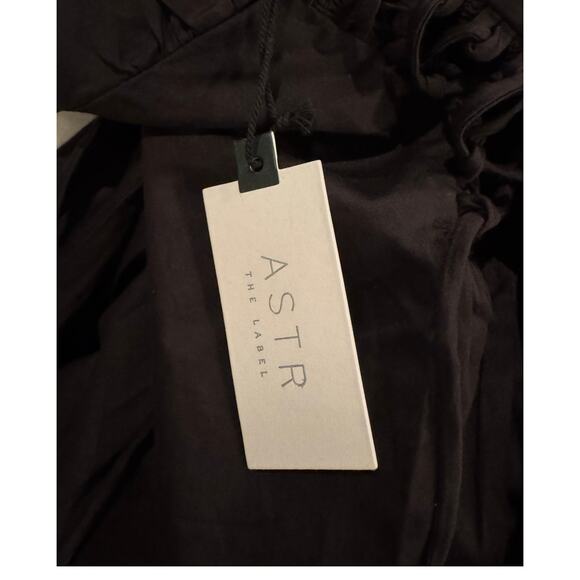 NWT ASTR the Label Lace-Up Cotton Poplin Midi Dress Size Small - Picture 9 of 13